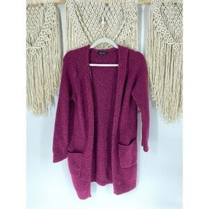 New Look Small Purple Cardigan Knit Top oversized